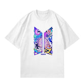 Women's Festa KPOP Logo Printed Crew Neck Top
